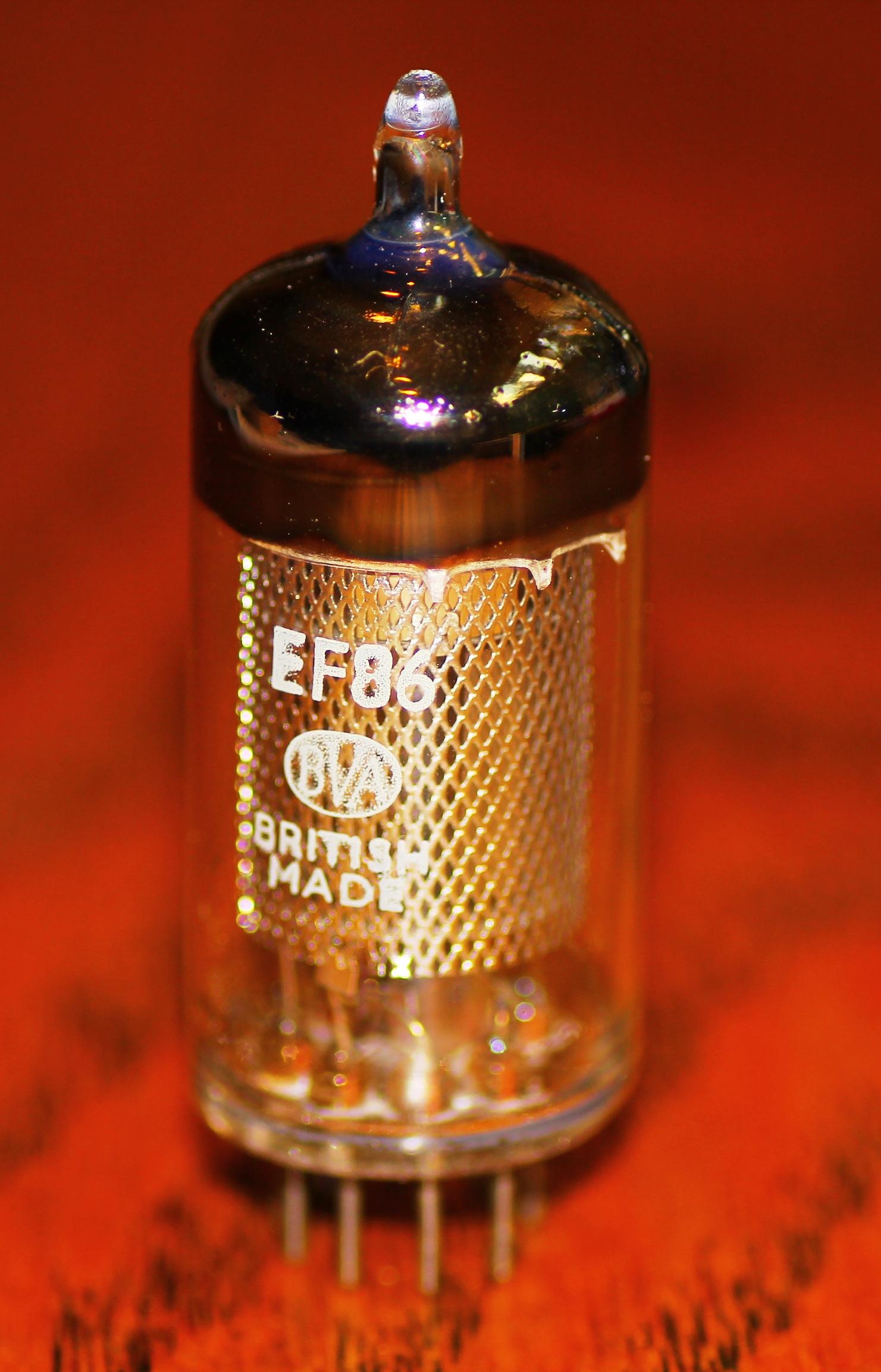 真空管 Mullard EF86 mesh plate Made in Great Britain NOS pair